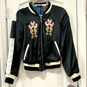 BEBE Satin Reversible Jacket Women’s Medium